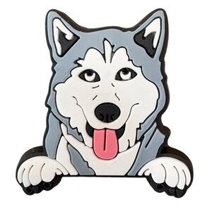 Husky Croc Charm